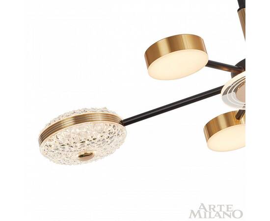 Люстра на штанге Arte Milano 272069/6 BK/GD, изображение 4