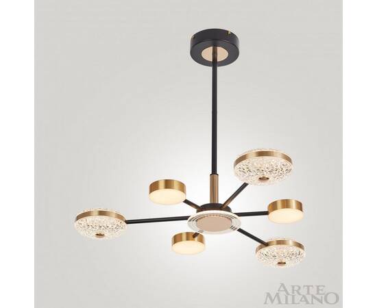 Люстра на штанге Arte Milano 272069/6 BK/GD, изображение 5