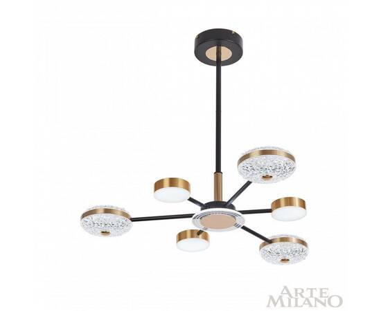 Люстра на штанге Arte Milano 272069/6 BK/GD, изображение 7