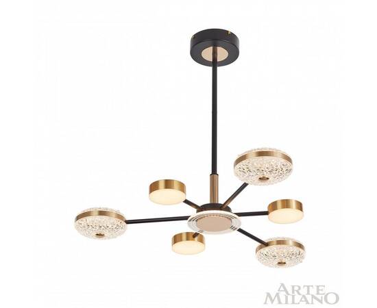 Люстра на штанге Arte Milano 272069/6 BK/GD, изображение 8
