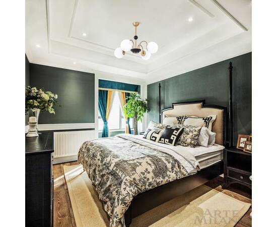 Люстра на штанге Arte Milano Napoli 312066/D700/4 BS/BK, изображение 2