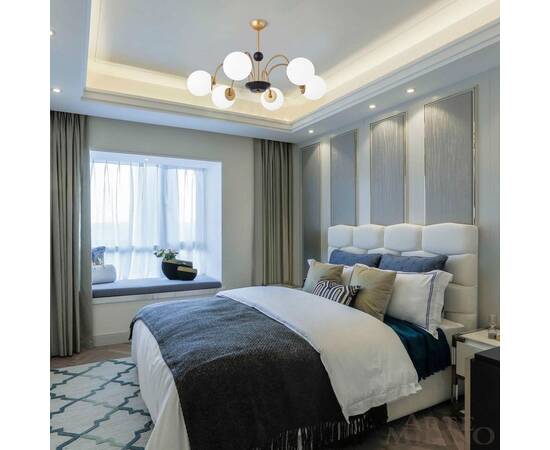 Люстра на штанге Arte Milano Napoli 312066/D850/6 BS/BK, изображение 2