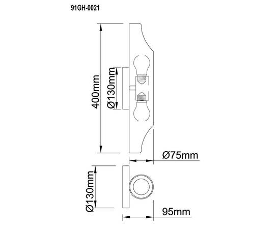 Настенный светильник Garda Decor 91GH-0021, изображение 2