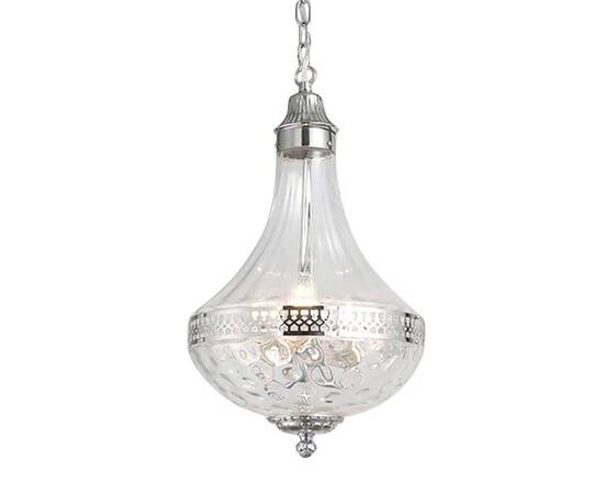 Подвесная люстра DeLight Collection French Empire Glass KG0544P-4 nickel