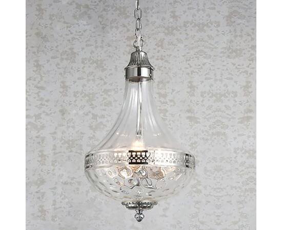 Подвесная люстра DeLight Collection French Empire Glass KG0544P-4 nickel, изображение 2