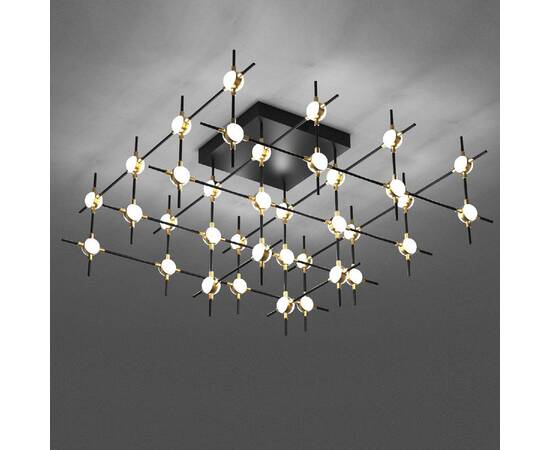 Потолочная люстра DeLight Collection Molecular MX18001067-36A black/gold, изображение 2