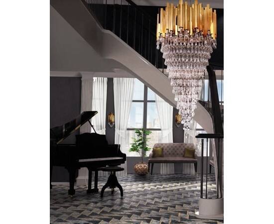 Подвесная люстра DeLight Collection Trump KM0988P-26 gold, изображение 4