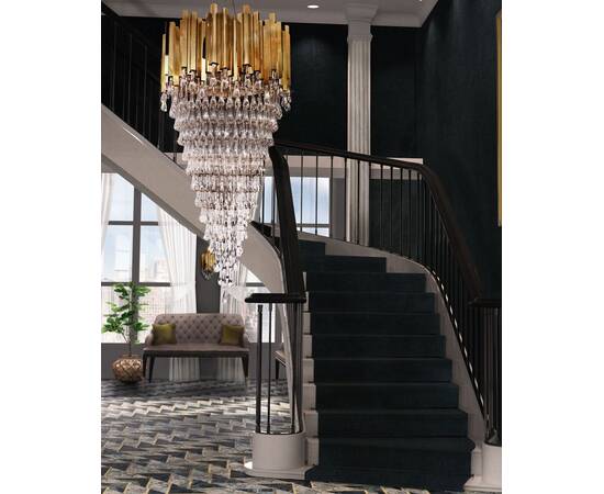 Подвесная люстра DeLight Collection Trump KM0988P-26 gold, изображение 5