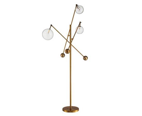 Торшер DeLight Collection Globe Mobile KG0965F-3 brass