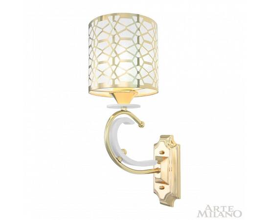 Бра Arte Milano Florentia-1237 301237/1W Wh/Gd, изображение 2