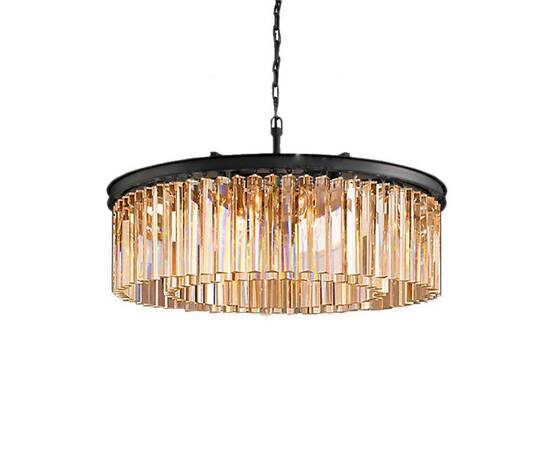 Подвесная люстра DeLight Collection 1920s Odeon 9513P/600R black/amber