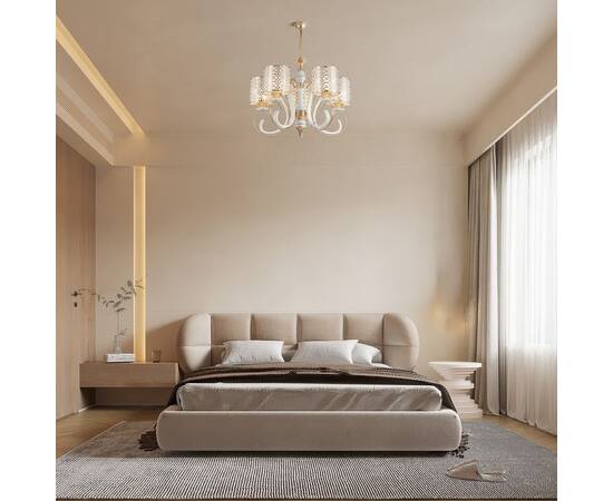 Подвесная люстра Arte Milano Florentia-1237 301237/5 Wh/Gd, изображение 2