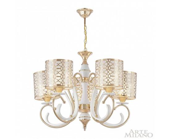 Подвесная люстра Arte Milano Florentia-1237 301237/5 Wh/Gd, изображение 3