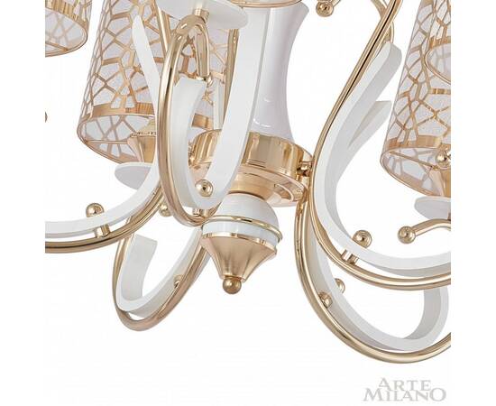 Подвесная люстра Arte Milano Florentia-1237 301237/5 Wh/Gd, изображение 7