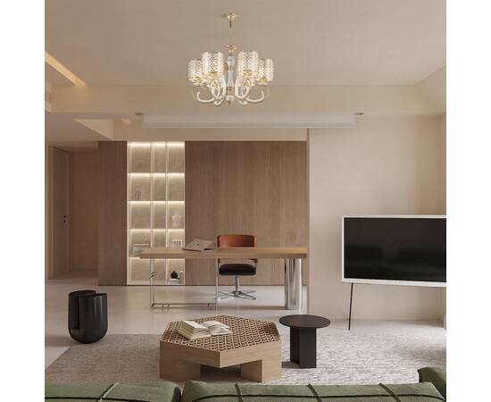 Подвесная люстра Arte Milano Florentia-1237 301237/6 Wh/Gd, изображение 2