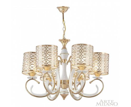 Подвесная люстра Arte Milano Florentia-1237 301237/6 Wh/Gd, изображение 3