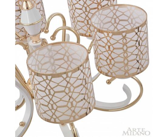 Подвесная люстра Arte Milano Florentia-1237 301237/6 Wh/Gd, изображение 5