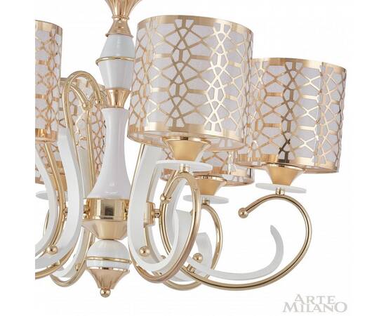 Подвесная люстра Arte Milano Florentia-1237 301237/6 Wh/Gd, изображение 7