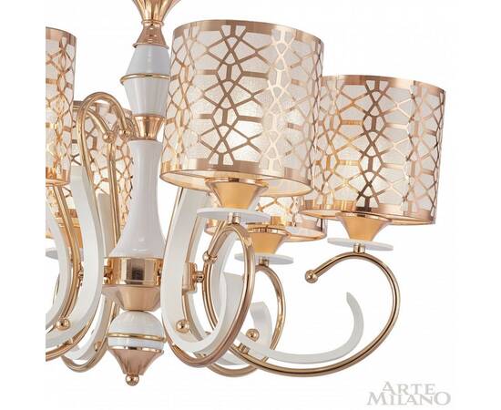 Подвесная люстра Arte Milano Florentia-1237 301237/6 Wh/Gd, изображение 8
