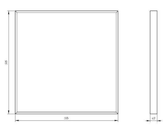 Светодиодная панель Эра SPO-910-2-40K-045 Б0046481, изображение 4