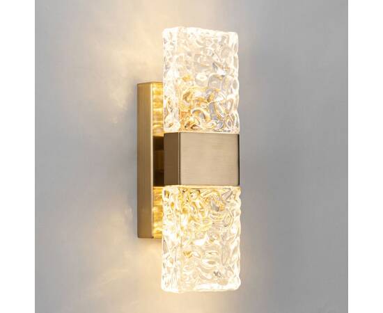 Настенный светильник DeLight Collection Wall lamp 88068W gold/clear, изображение 2
