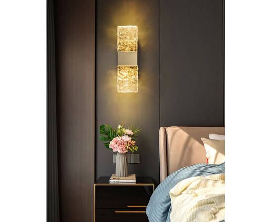 Настенный светильник DeLight Collection Wall lamp 88068W gold/clear, изображение 7