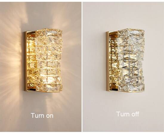 Настенный светильник DeLight Collection Glissando 6005W/S gold/clear, изображение 3