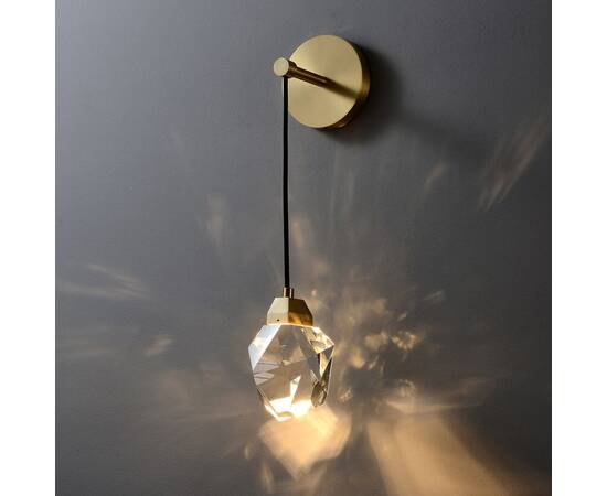 Бра DeLight Collection Crystal rock II 9701W brass, изображение 2