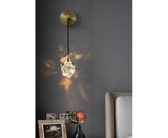 Бра DeLight Collection Crystal rock II 9701W brass, изображение 4