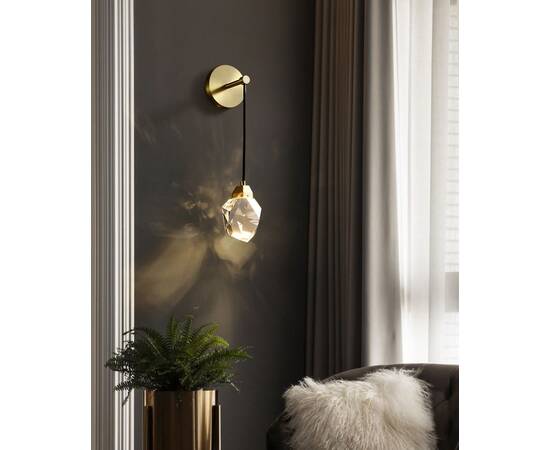 Бра DeLight Collection Crystal rock II 9701W brass, изображение 5