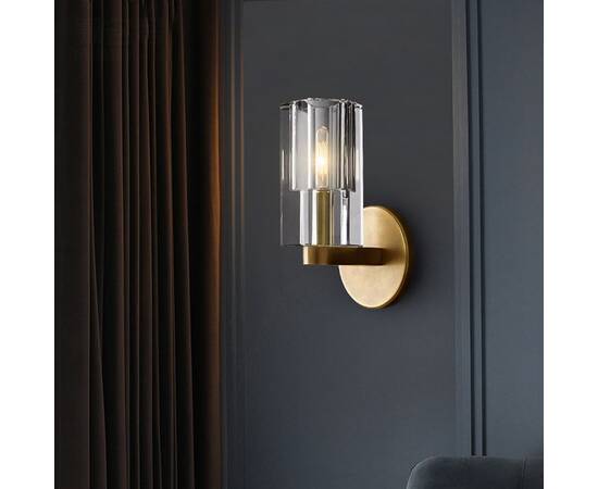 Бра DeLight Collection Wall lamp 8816W gold/clear, изображение 2