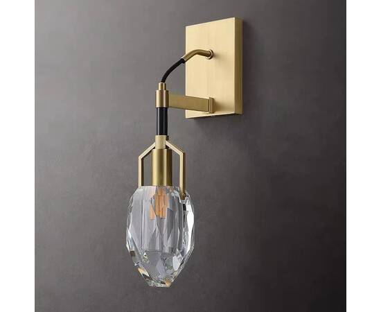 Бра DeLight Collection Wall lamp 8960-1W brass/clear, изображение 3