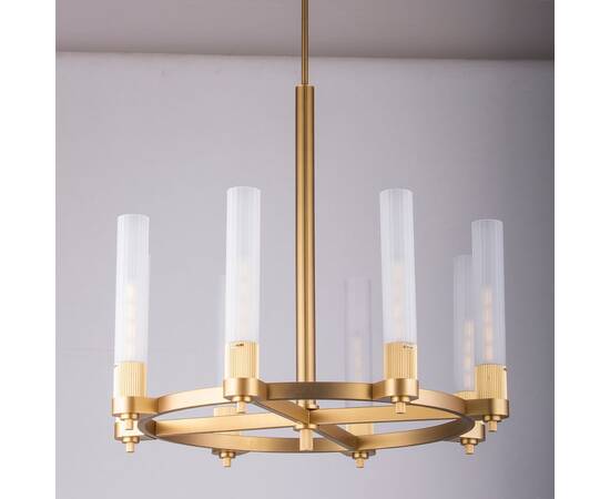 Люстра на штанге DeLight Collection MD2314-8A antique brass