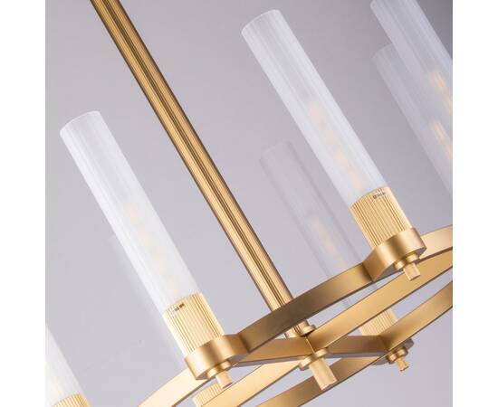 Люстра на штанге DeLight Collection MD2314-8A antique brass, изображение 3