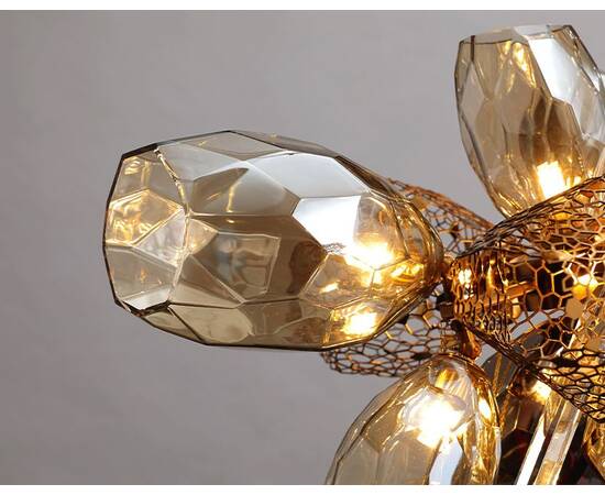 Настенный светильник DeLight Collection Britannica 8898W gold/smoky, изображение 2