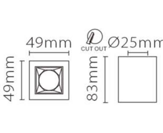 Накладной светодиодный светильник Fiberli XC002-1T(W) 12120203, изображение 6