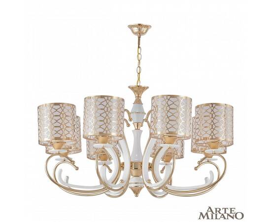 Подвесная люстра Arte Milano Florentia-1237 301237/8 Wh/Gd