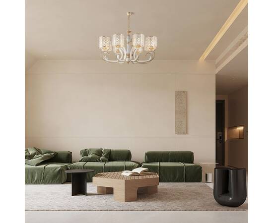 Подвесная люстра Arte Milano Florentia-1237 301237/8 Wh/Gd, изображение 2