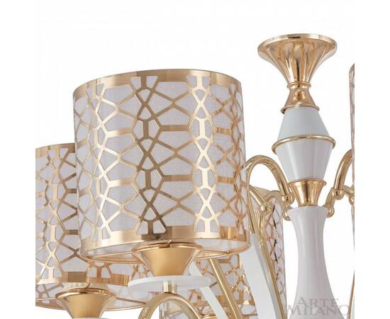Подвесная люстра Arte Milano Florentia-1237 301237/8 Wh/Gd, изображение 6
