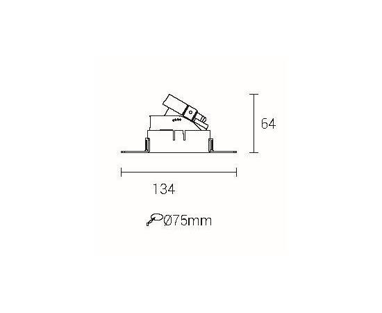 Корпус встраиваемого светильника Fiberli 100301Т 12170201, изображение 2