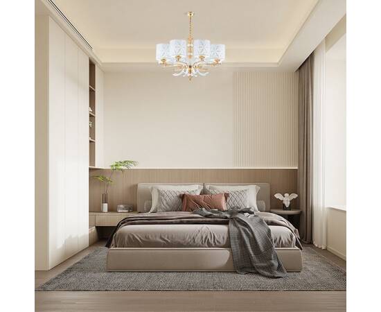 Подвесная люстра Arte Milano Florentia-2097 302097/8 Wh/Gd, изображение 2