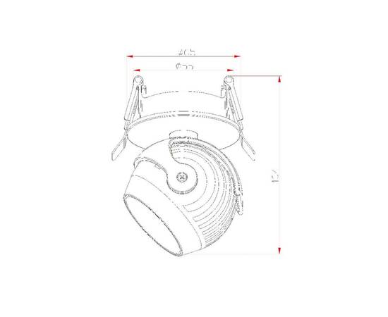 Встраиваемый светодиодный светильник Fiberli 7002-ZZ10W 12130502, изображение 2