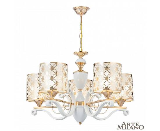 Подвесная люстра Arte Milano Florentia-3097 303097/5 Wh/Gd