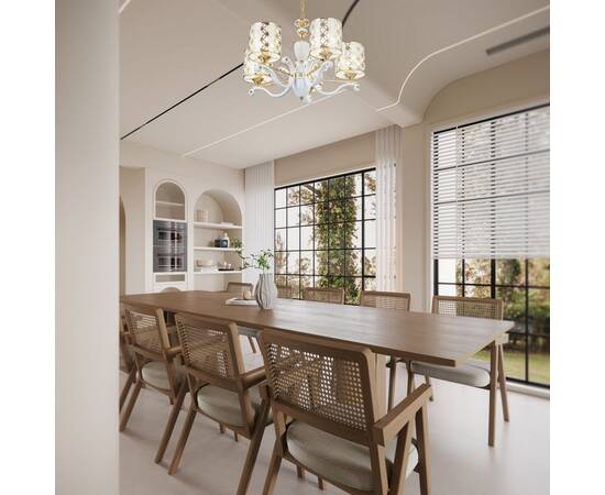 Подвесная люстра Arte Milano Florentia-3097 303097/5 Wh/Gd, изображение 2