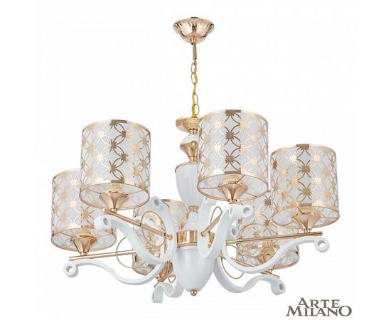 Подвесная люстра Arte Milano Florentia-3097 303097/6 Wh/Gd