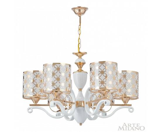 Подвесная люстра Arte Milano Florentia-3097 303097/6 Wh/Gd, изображение 4