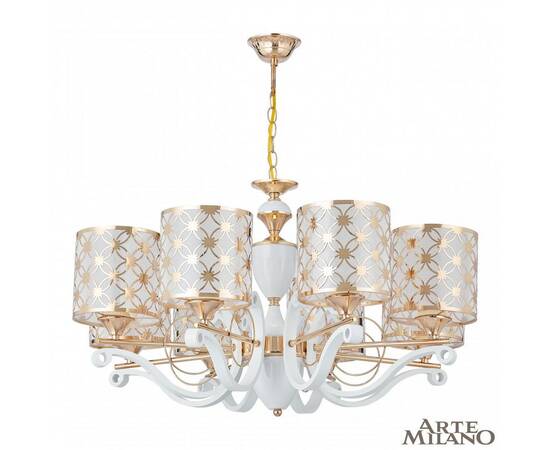 Подвесная люстра Arte Milano Florentia-3097 303097/8 Wh/Gd