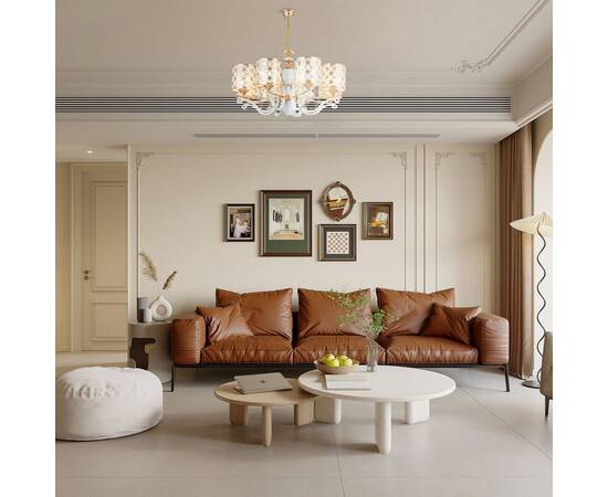 Подвесная люстра Arte Milano Florentia-3097 303097/8 Wh/Gd, изображение 2