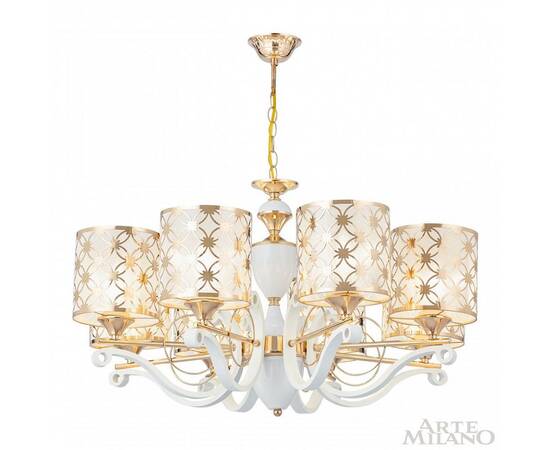 Подвесная люстра Arte Milano Florentia-3097 303097/8 Wh/Gd, изображение 3