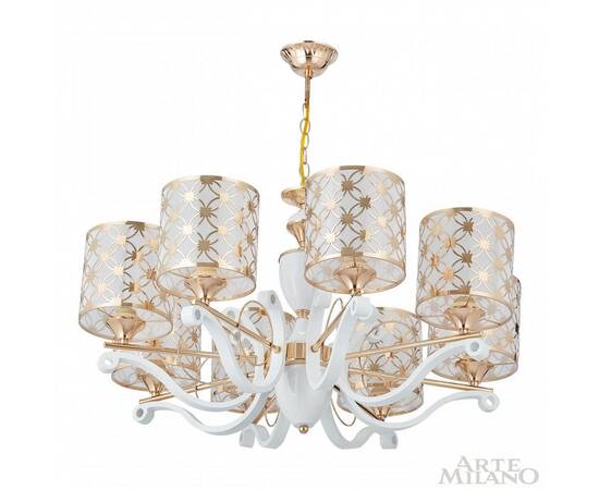 Подвесная люстра Arte Milano Florentia-3097 303097/8 Wh/Gd, изображение 4